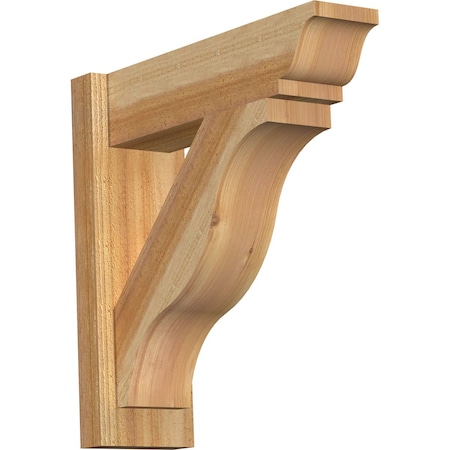 Ekena Millwork Funston Rough Sawn Traditional Outlooker, Western Red Cedar, 6"W x 20"D x 20"H OUT06X20X20FST01RWR